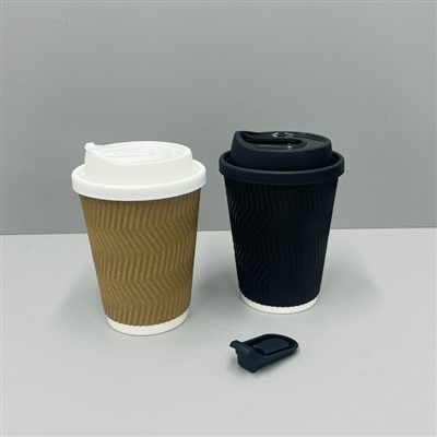使い捨てリップルコーヒーカップ